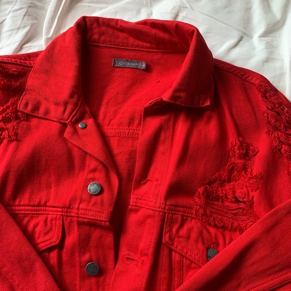 LF red denim jacket - Picture 3 of 3